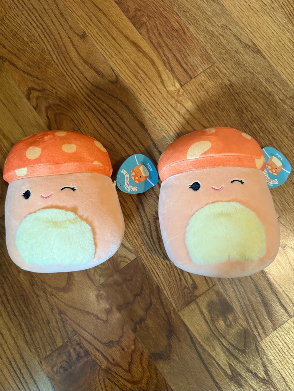 NWT LOT OF 2 Alba 8” Mushroom Squishmallows